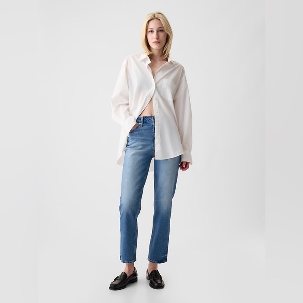 GAP Women's Cheeky High Rise Blue Jeans